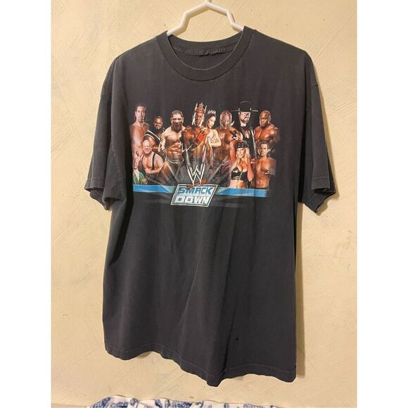 Vintage distressed SmackDown WWE shirt men’s XL Undertaker Ray Mysterio The Grea - Picture 2 of 12
